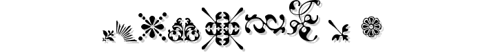 Fleurons A font